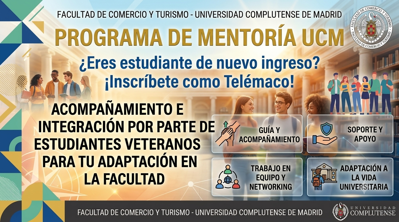 ¡Abierto el plazo de inscripción al Programa de Mentoría UCM para estudiantes de nuevo ingreso!